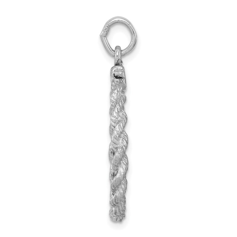 Sterlingsilber Rhodiniert Merry Weihnachten Plättchen Charm