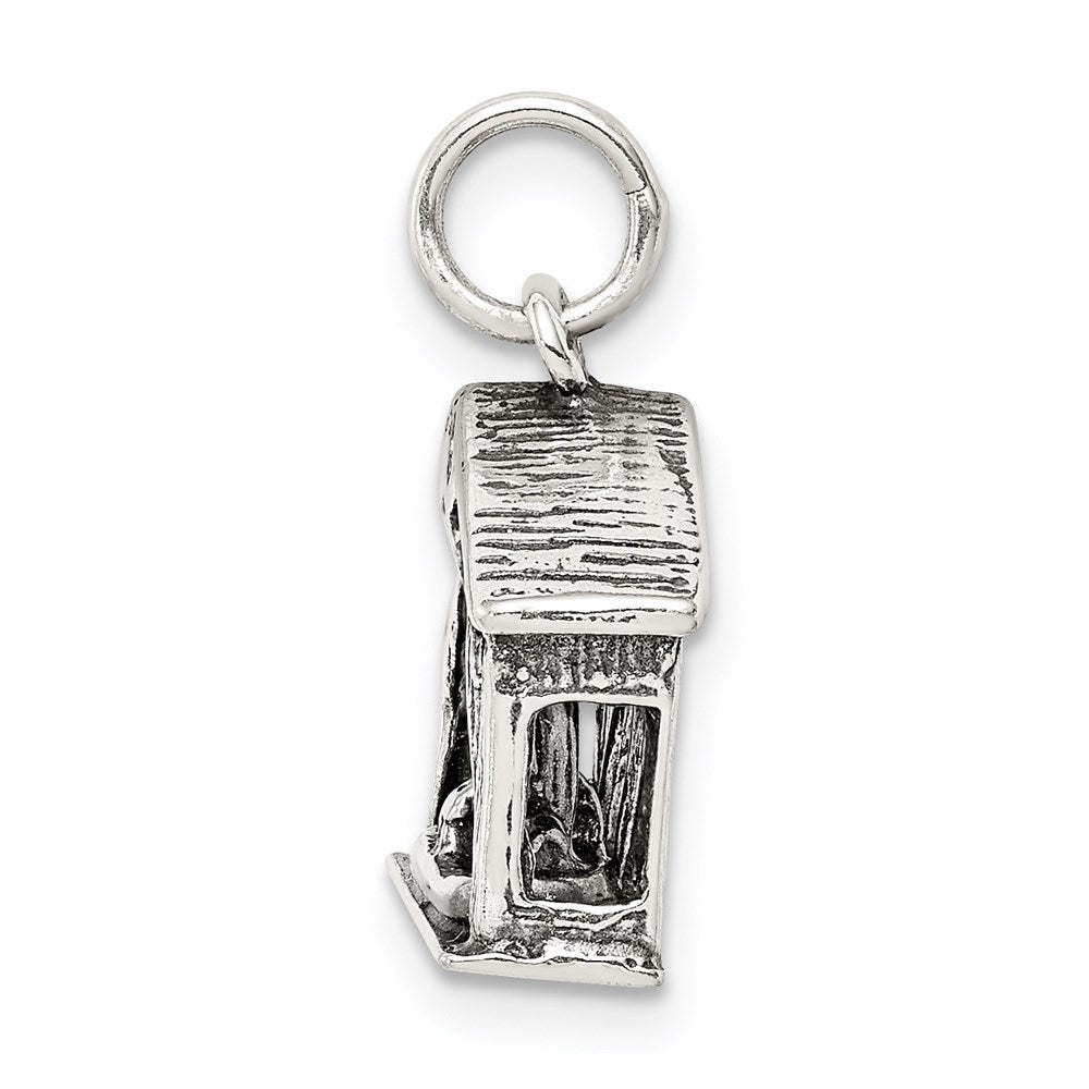 Sterlingsilber Antikisiert Manger Charm
