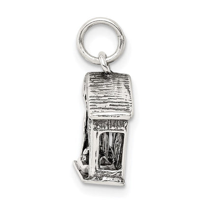 Sterlingsilber Antikisiert Manger Charm