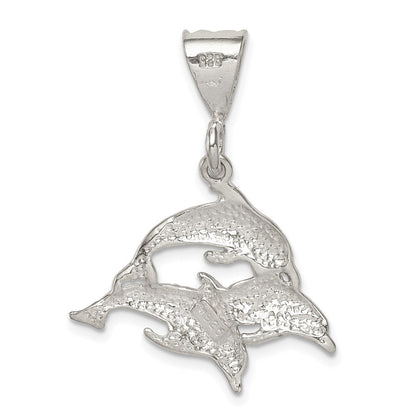 Sterlingsilber Trio Of Dolphins Anhänger