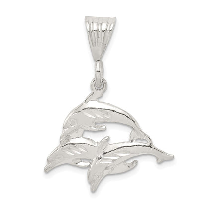 Sterlingsilber Trio Of Dolphins Anhänger