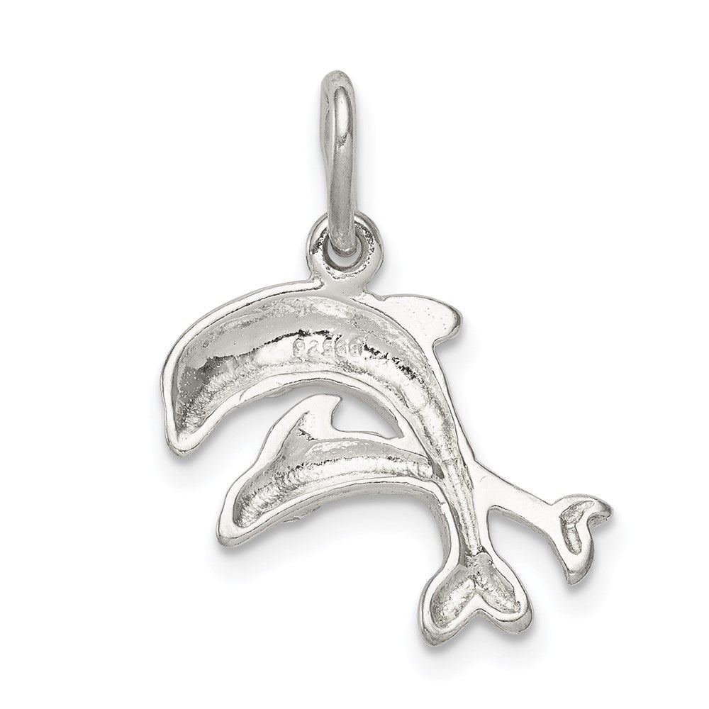 Sterlingsilber Dolphins Charm