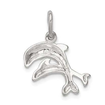 Sterlingsilber Dolphins Charm