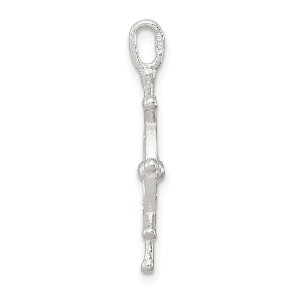 Sterlingsilber Boot Rad Charm