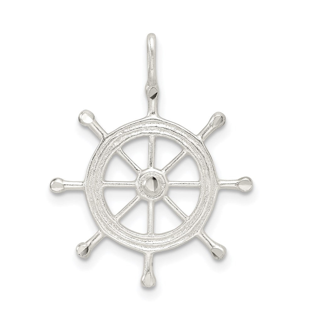 Sterlingsilber Boot Rad Charm