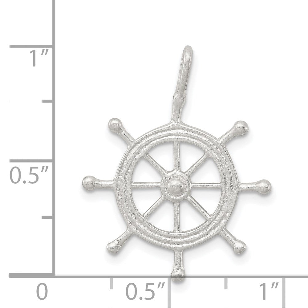 Sterlingsilber Boot Rad Charm