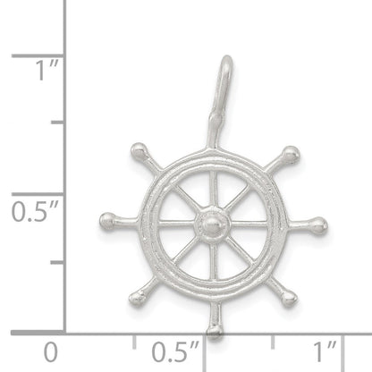 Sterlingsilber Boot Rad Charm