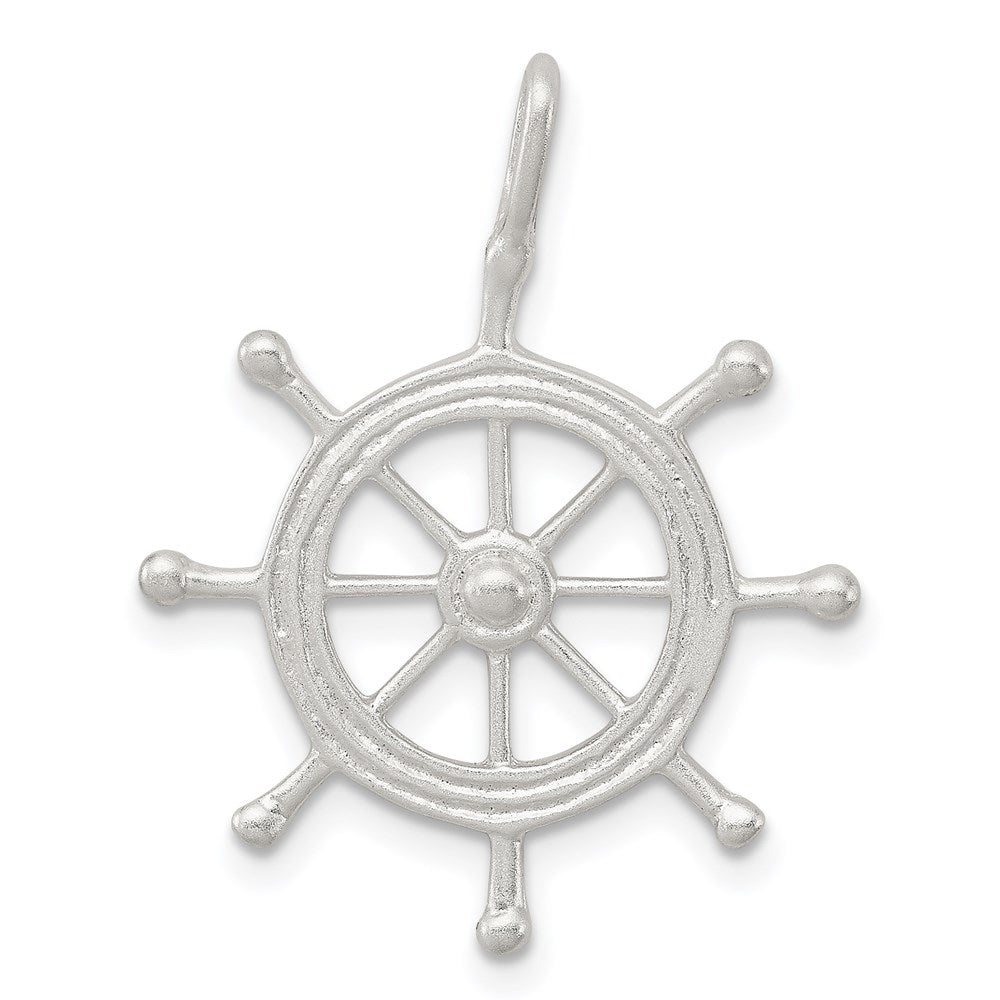 Sterlingsilber Boot Rad Charm