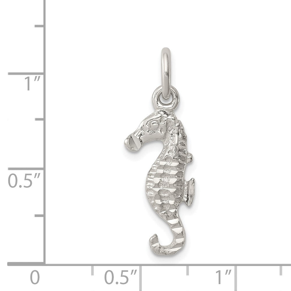 Sterlingsilber Seepferdchen Charm