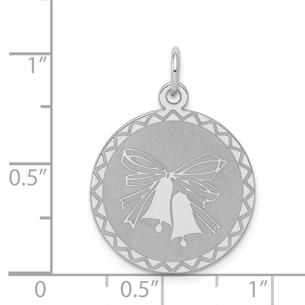 Sterlingsilber Rhodiniert Hochzeit Bells Charm