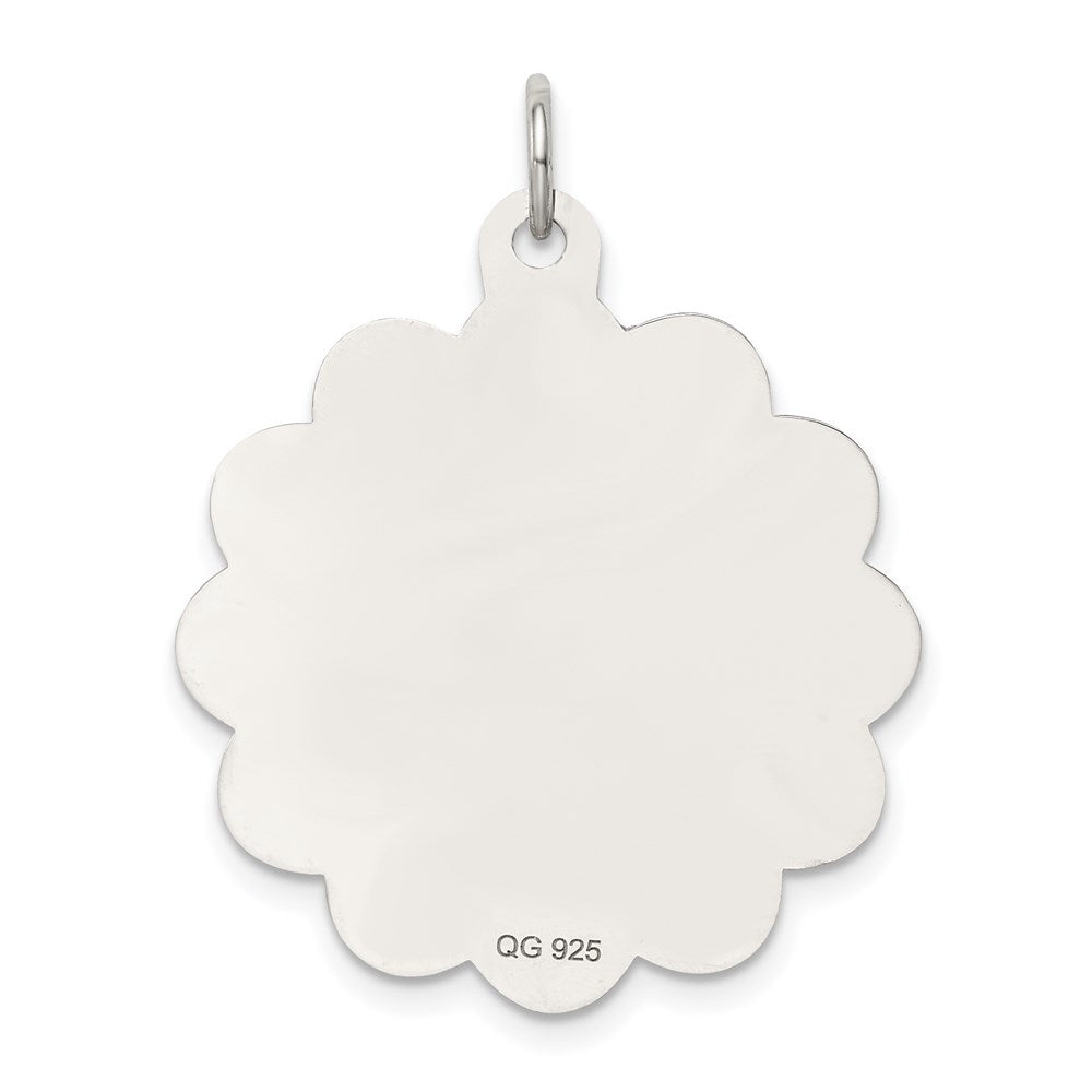 Sterlingsilber Rhodiniert Braut & Bräutigam Plättchen Charm