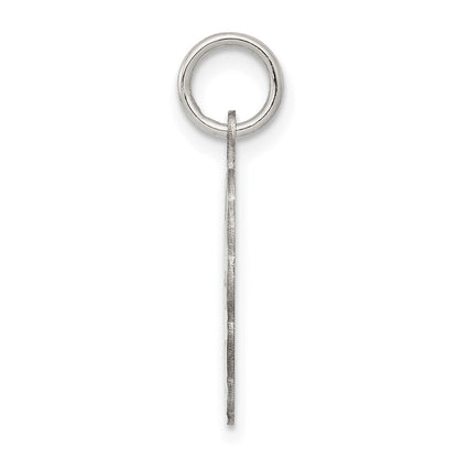 Sterlingsilber Rhodiniert A Date To Remember Plättchen Charm