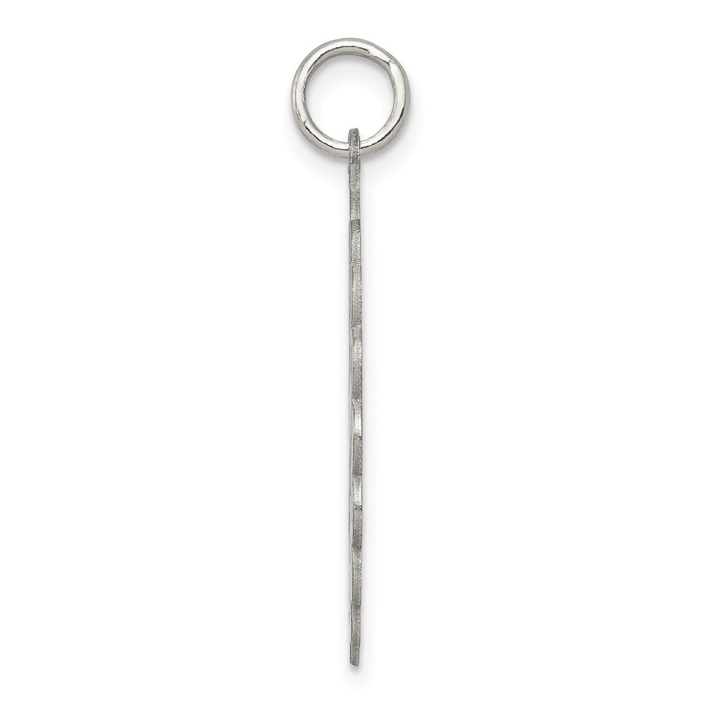Sterlingsilber Rhodiniert A Date To Remember Plättchen Charm