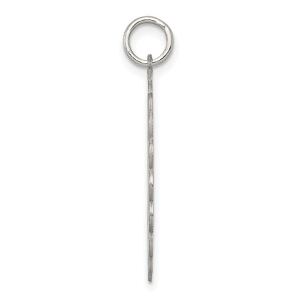Sterlingsilber Rhodiniert A Date To Remember Plättchen Charm