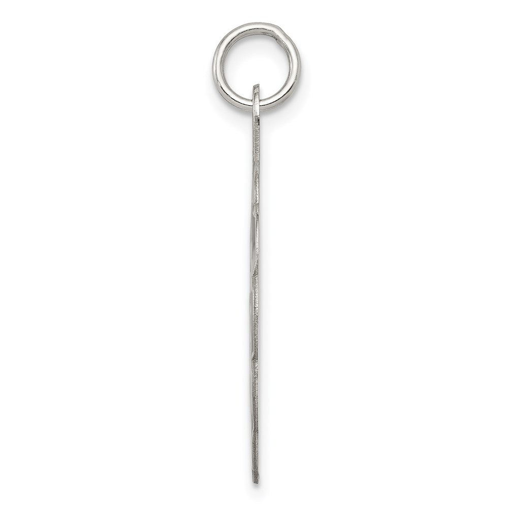 Sterlingsilber Rhodiniert A Date To Remember Plättchen Charm