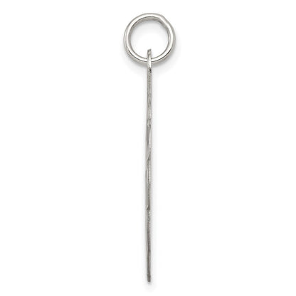 Sterlingsilber Rhodiniert A Date To Remember Plättchen Charm