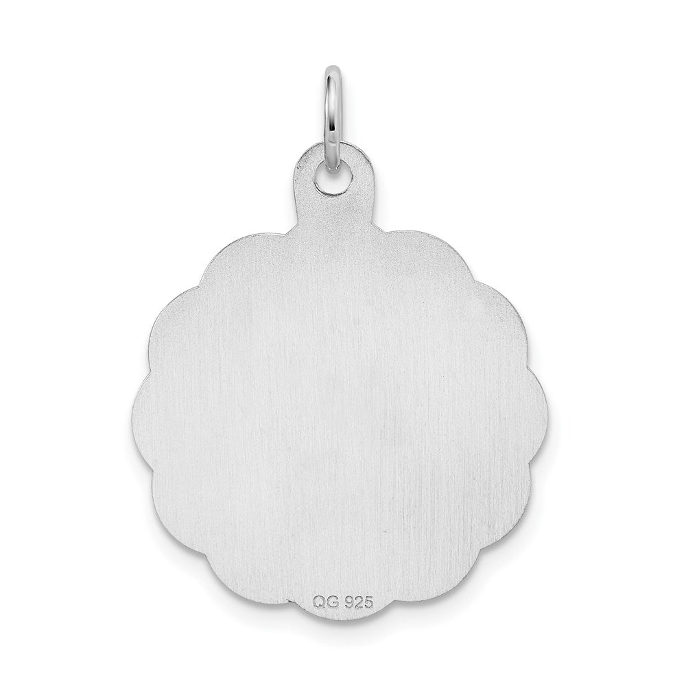 Sterlingsilber Rhodiniert A Date To Remember Plättchen Charm