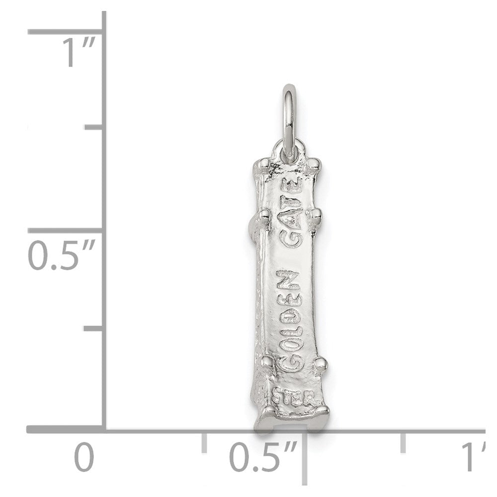 Sterlingsilber Golden Gate Bridge Charm