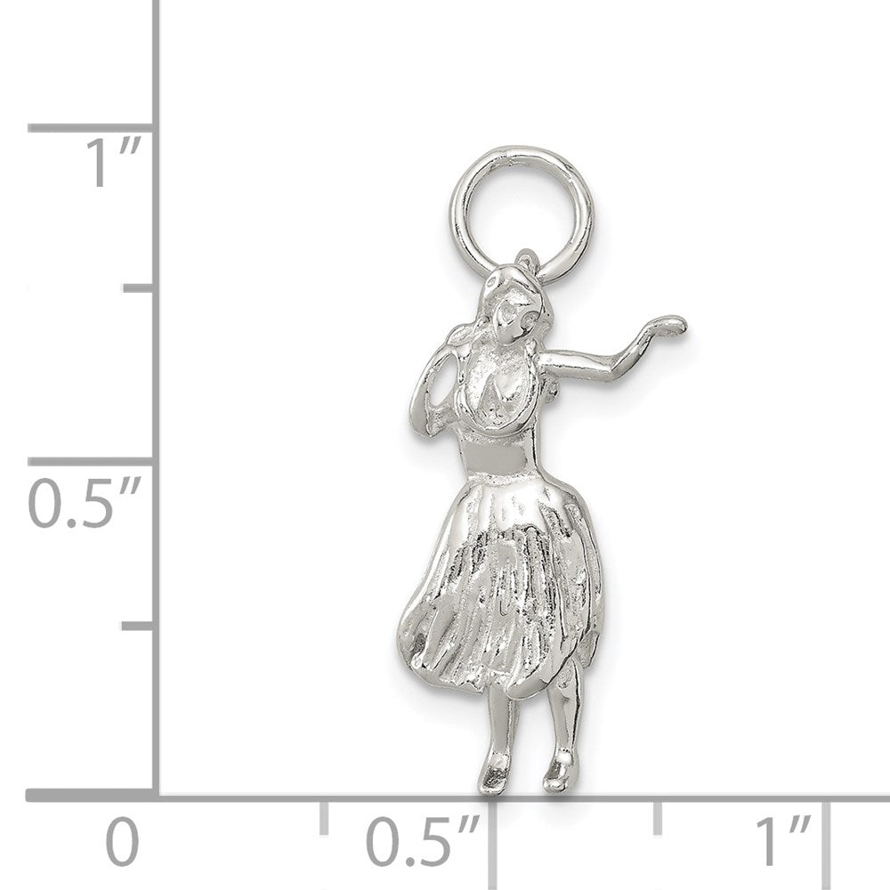 Sterlingsilber Hula Dancer Charm