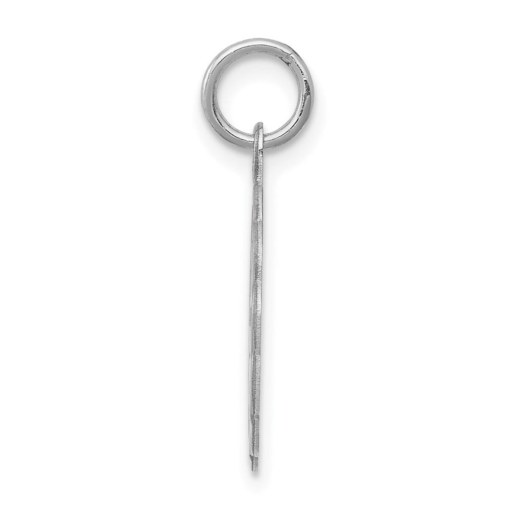 Sterlingsilber Rhodiniert I Liebe You Plättchen Charm
