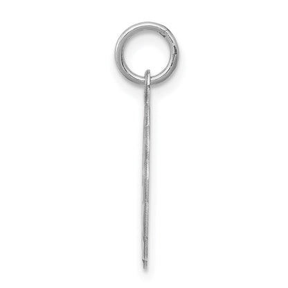 Sterlingsilber Rhodiniert I Liebe You Plättchen Charm