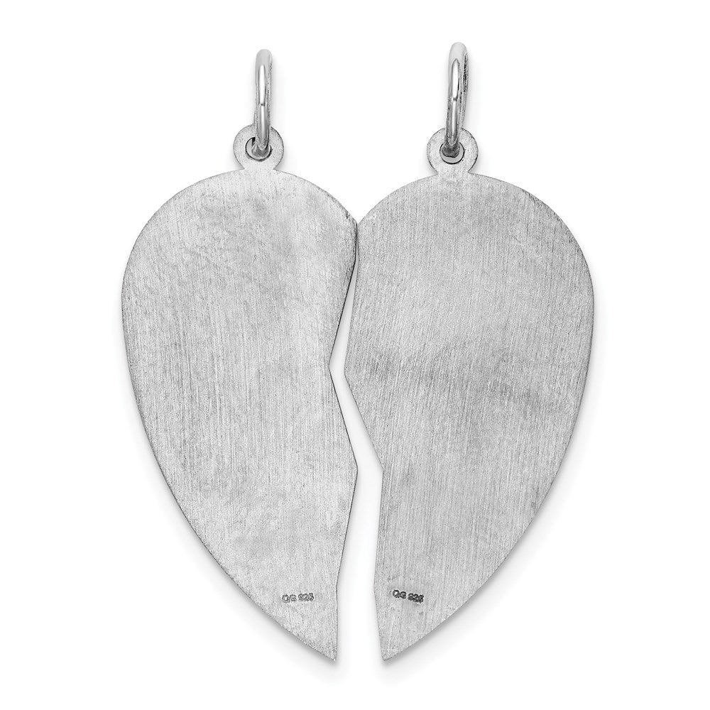 Sterlingsilber Rhodiniert Breakapart Mizpah Charm