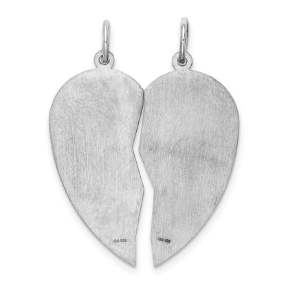 Sterlingsilber Rhodiniert Breakapart Mizpah Charm