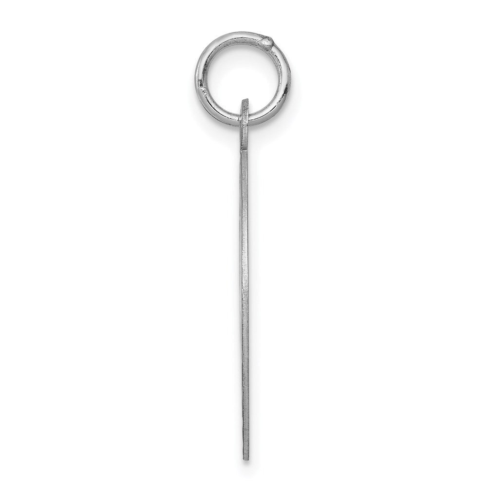 Sterlingsilber Rhodiniert Happy Jahrestag Plättchen Charm