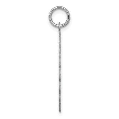 Sterlingsilber Rhodiniert Happy Jahrestag Plättchen Charm