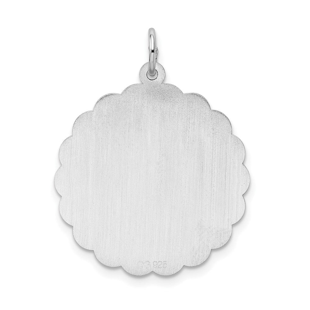 Sterlingsilber Rhodiniert Happy Jahrestag Plättchen Charm