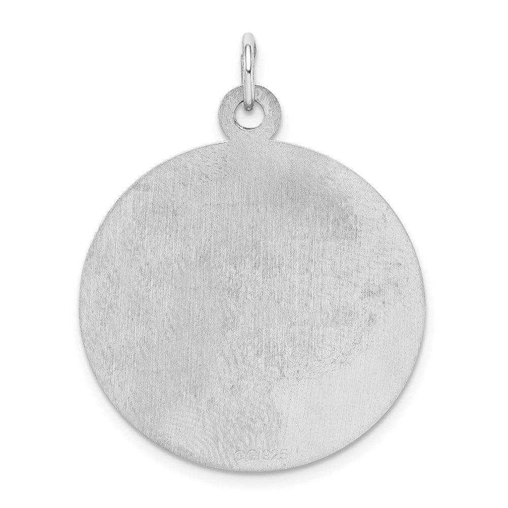 Sterlingsilber Rhodiniert Happy Jahrestag Plättchen Charm