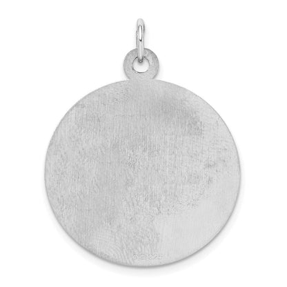 Sterlingsilber Rhodiniert Happy Jahrestag Plättchen Charm