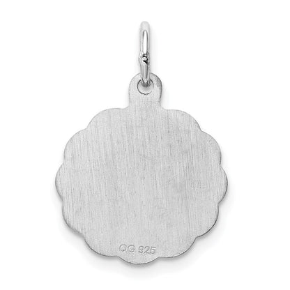 Sterlingsilber Rhodiniert Special Mama Plättchen Charm