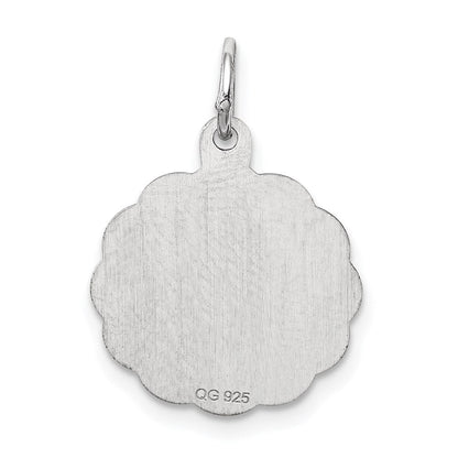 Sterlingsilber Rhodiniert #1 Mama Plättchen Charm