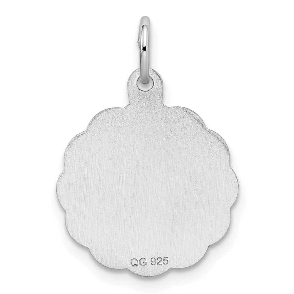 Sterlingsilber Rhodiniert Beste Friends Plättchen Charm