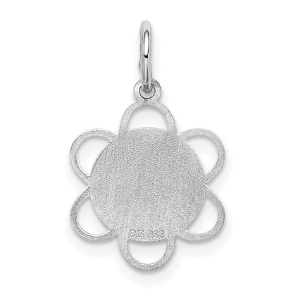 Sterlingsilber Rhodiniert My Firmung Plättchen Charm