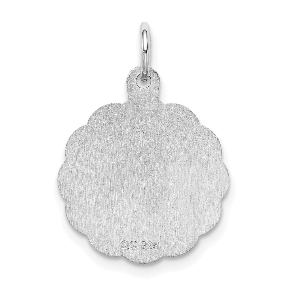 Sterlingsilber Rhodiniert My Firmung Plättchen Charm