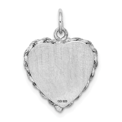 Sterlingsilber Rhodiniert My Firmung Plättchen Charm