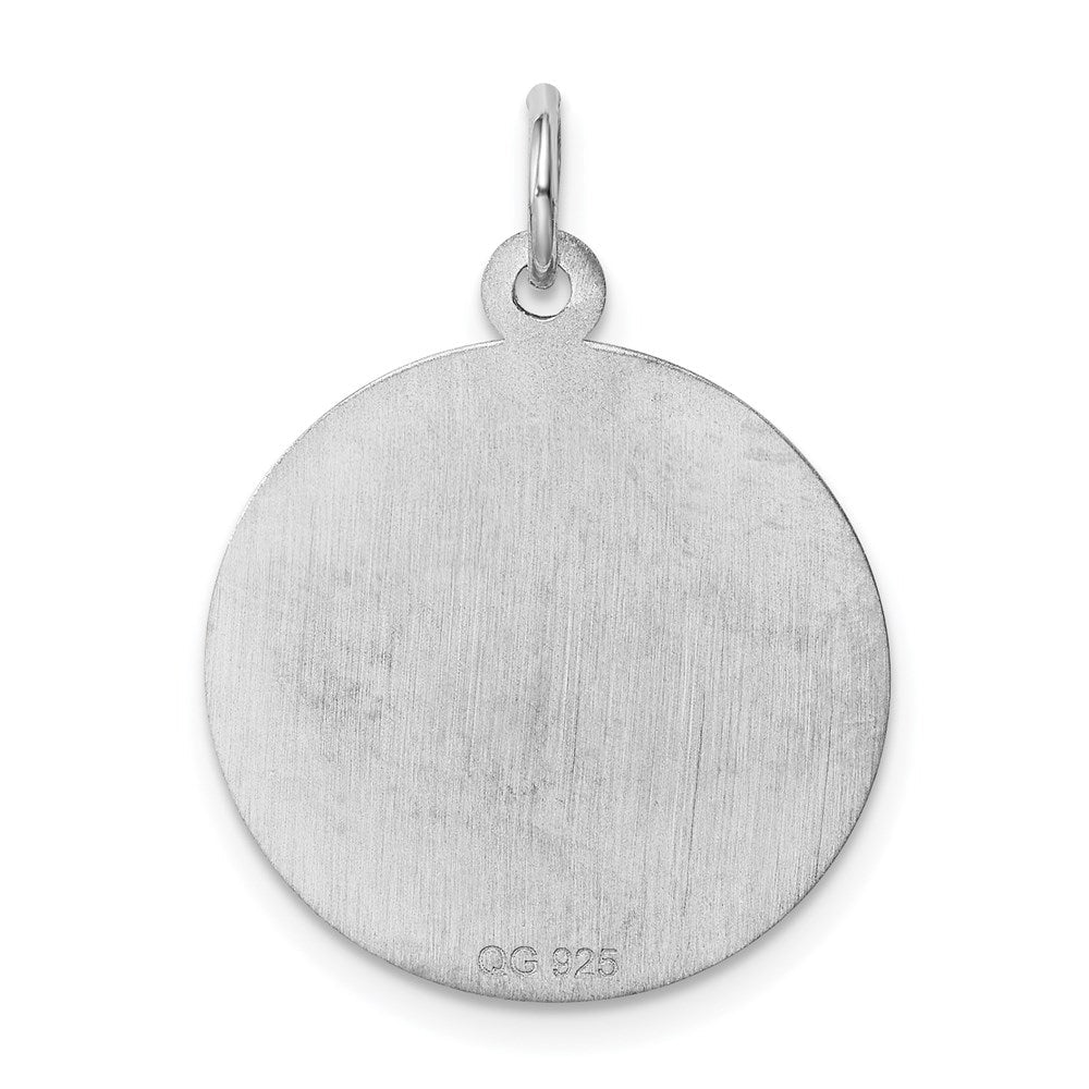 Sterlingsilber Rhodiniert Heilig Kommunion Plättchen Charm