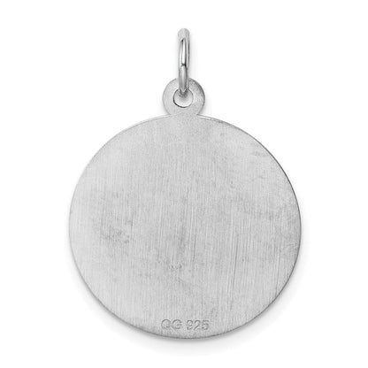Sterlingsilber Rhodiniert Heilig Kommunion Plättchen Charm