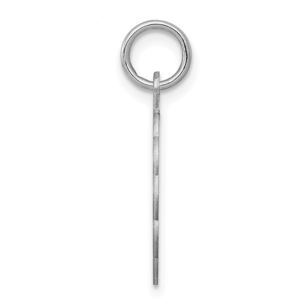 Sterlingsilber Rhodiniert Taufe Plättchen Charm