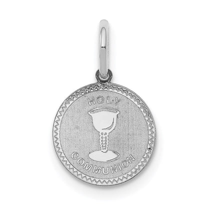 Sterlingsilber Rhodiniert Heilig Kommunion Plättchen Charm
