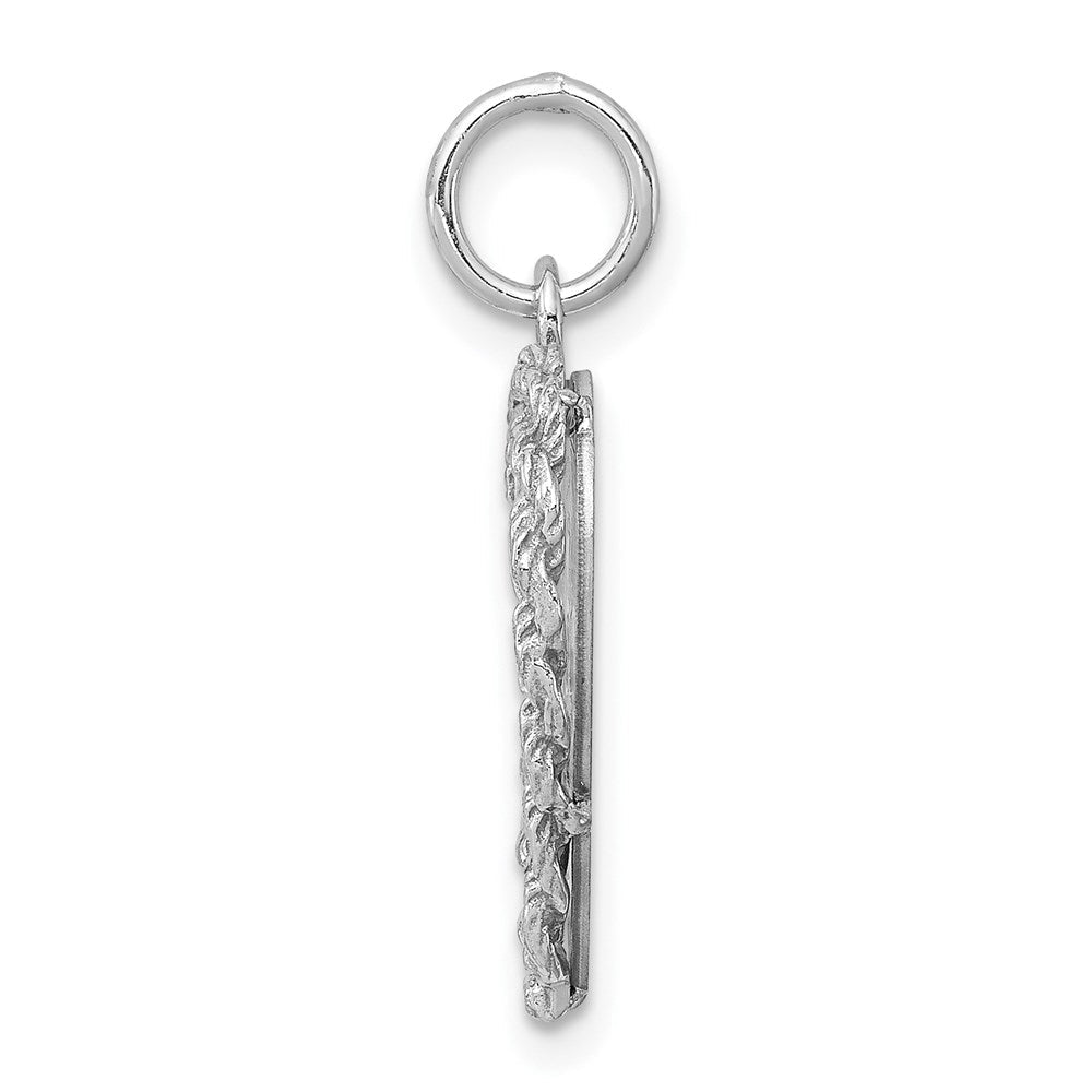 Sterlingsilber Rhodiniert Heilig Kommunion Plättchen Charm