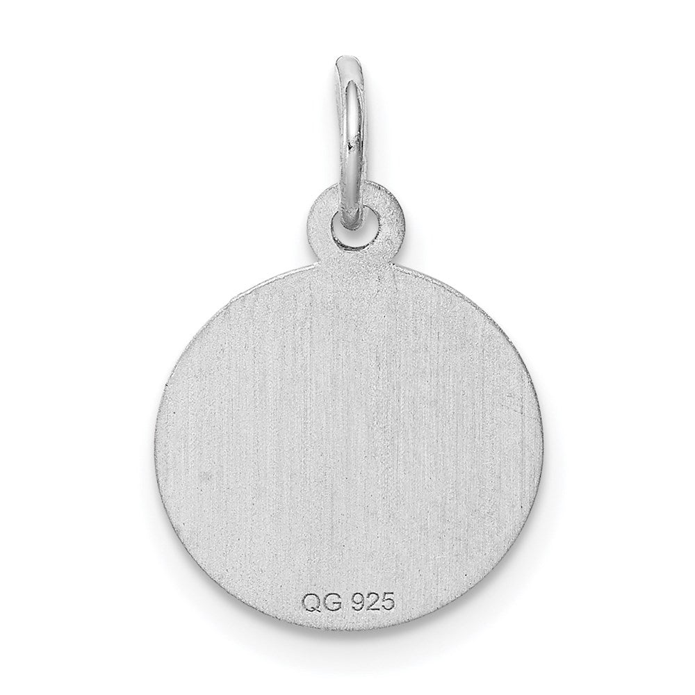 Sterlingsilber Rhodiniert Heilig Kommunion Plättchen Charm