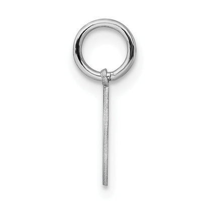 Sterlingsilber Rhodiniert Taufe Plättchen Charm