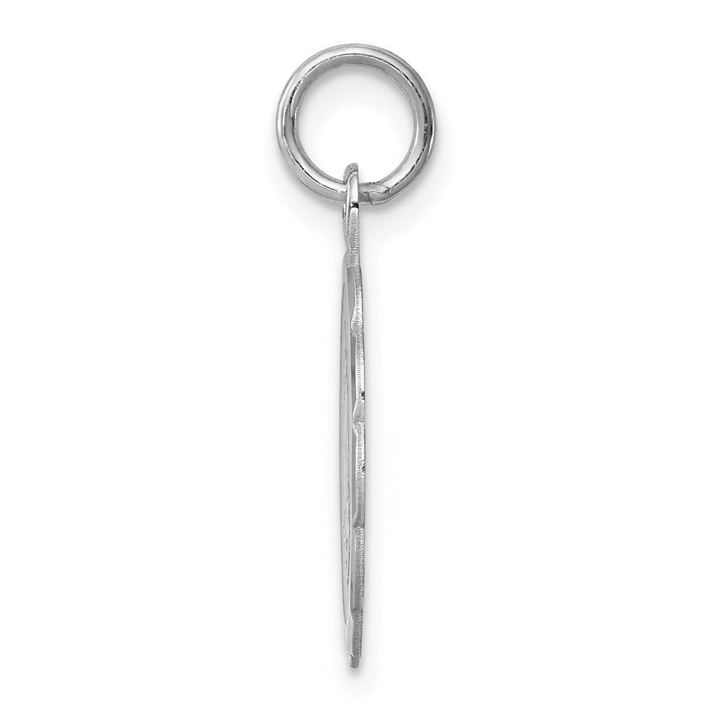 Sterlingsilber Rhodiniert Betend Hands Plättchen Charm