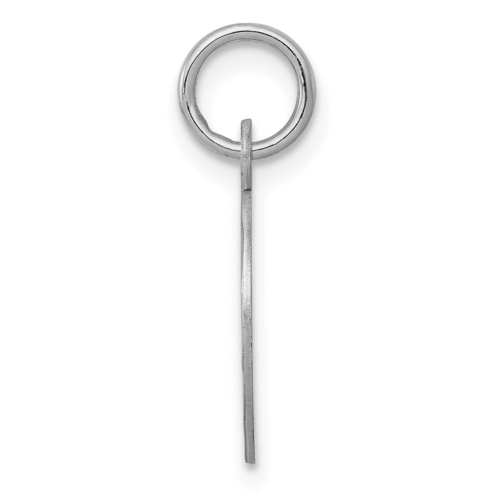 Sterlingsilber Rhodiniert Kreuz Plättchen Charm