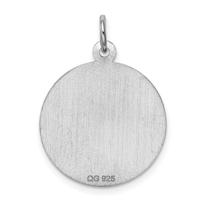 Sterlingsilber Rhodiniert Kreuz Plättchen Charm