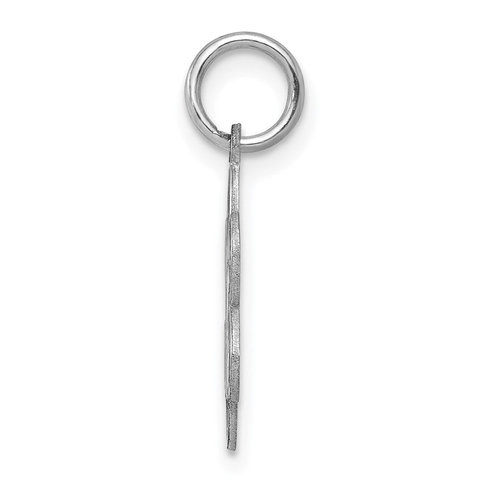 Sterlingsilber Rhodiniert Abschluss Day Plättchen Charm