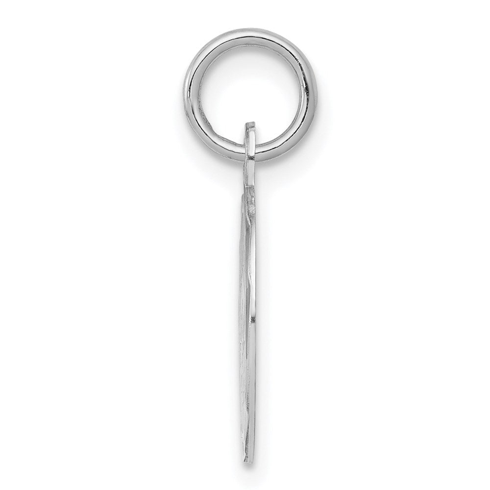 Sterlingsilber Rhodiniert Abschluss Day Plättchen Charm